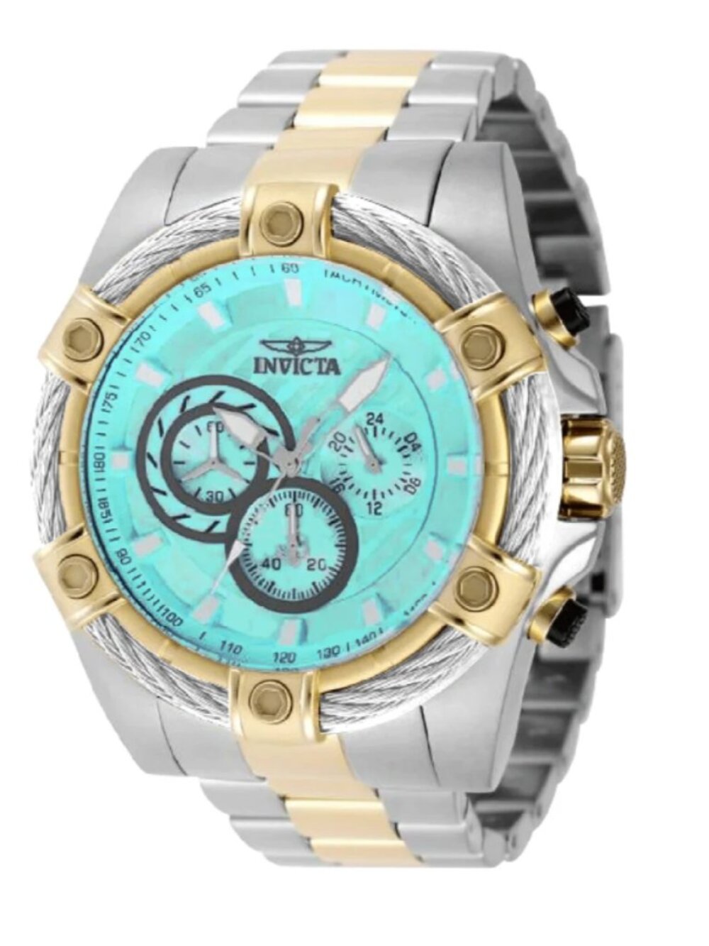 Invicta Bolt Valkir Men's Watch - 52mm, Gold, Steel (69802)